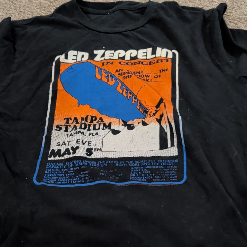 Led Zeppelin Black Graphic T-Shirt
